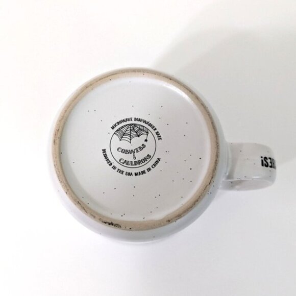 Cobwebs & Cauldron Bottoms Up Witches Large Stoneware Mug 16 oz - Picture 5 of 5